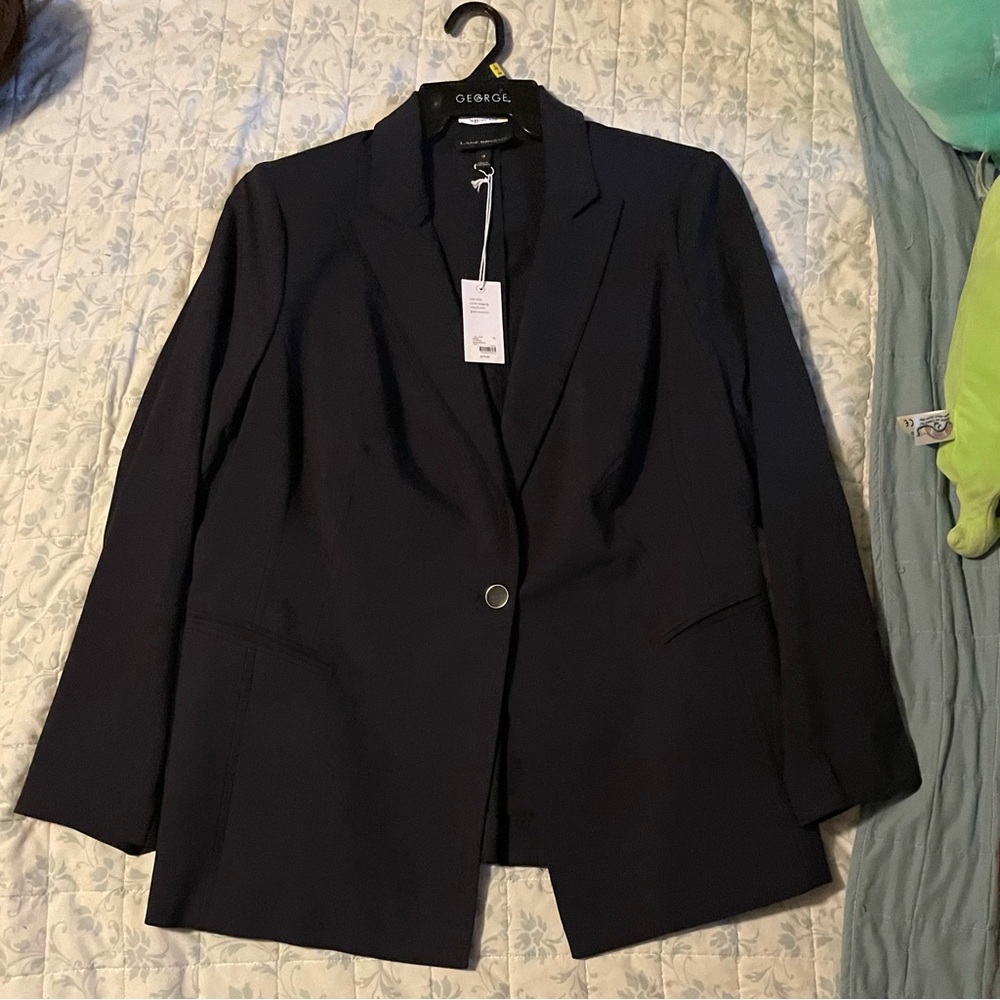 Lane Bryant Plus Size Sexy Stretch Blazer Navy Size 18